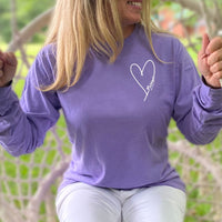 "Little Love"Relaxed Fit Stonewashed Long Sleeve Unisex T-Shirt