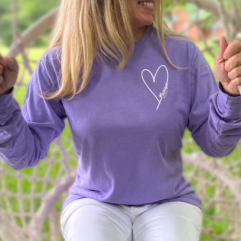 "Little Love"Relaxed Fit Stonewashed Long Sleeve Unisex T-Shirt