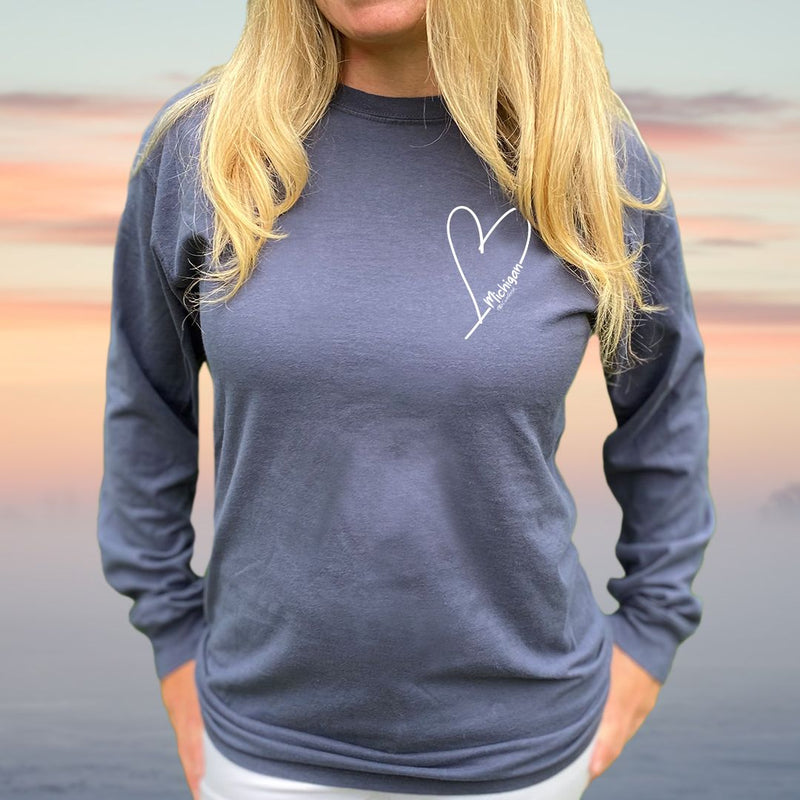 "Little Love"Relaxed Fit Stonewashed Long Sleeve Unisex T-Shirt