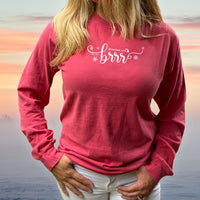 "Brrr... It's Cold In Michigan"Relaxed Fit Stonewashed Long Sleeve T-Shirt