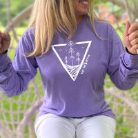 "Untouched"Relaxed Fit Stonewashed Long Sleeve T-Shirt