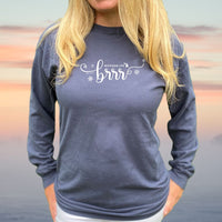"Brrr... It's Cold In Michigan"Relaxed Fit Stonewashed Long Sleeve T-Shirt