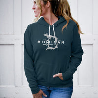 "Michigan D Established 1837"Relaxed Fit Angel Fleece Hoodie