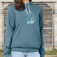 "Mighty"Relaxed Fit Angel Fleece Hoodie