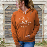"Hello Fall"Relaxed Fit Angel Fleece Hoodie
