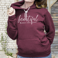 "Beautiful"Relaxed Fit Angel Fleece Hoodie