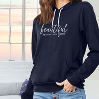 "Beautiful"Relaxed Fit Angel Fleece Hoodie