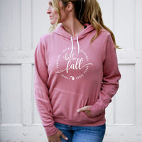 "Hello Fall"Relaxed Fit Angel Fleece Hoodie