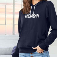 "Michigan Winter"Relaxed Fit Angel Fleece Hoodie