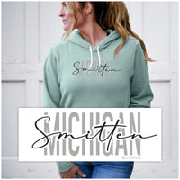 "Michigan Smitten"Relaxed Fit Angel Fleece Hoodie