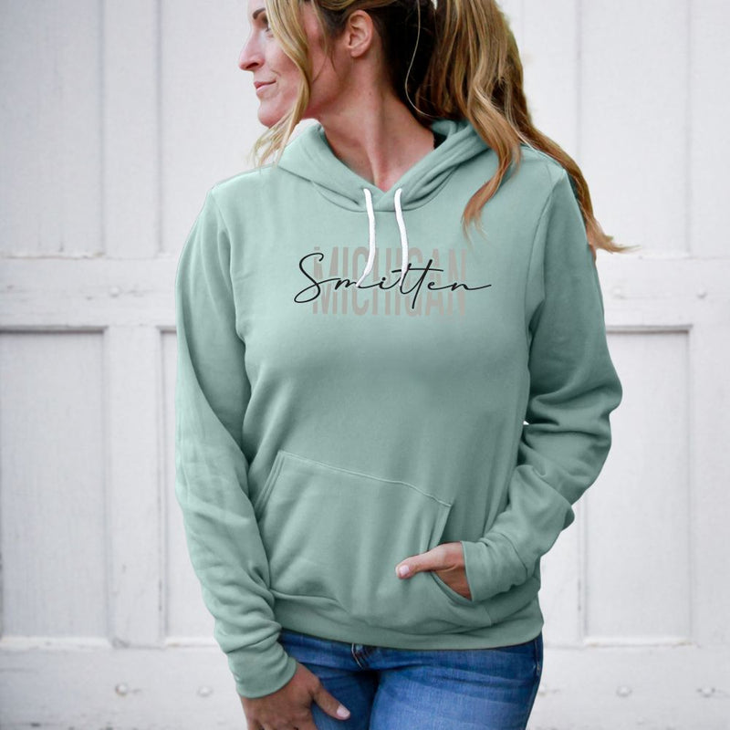 "Michigan Smitten"Relaxed Fit Angel Fleece Hoodie