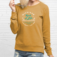 "Michigan Kind Of Life"Women's Pullover Crew