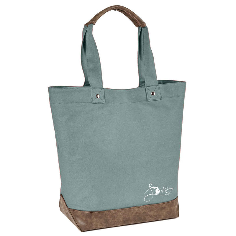 "Michigan Love #9"Canvas Tote Bag