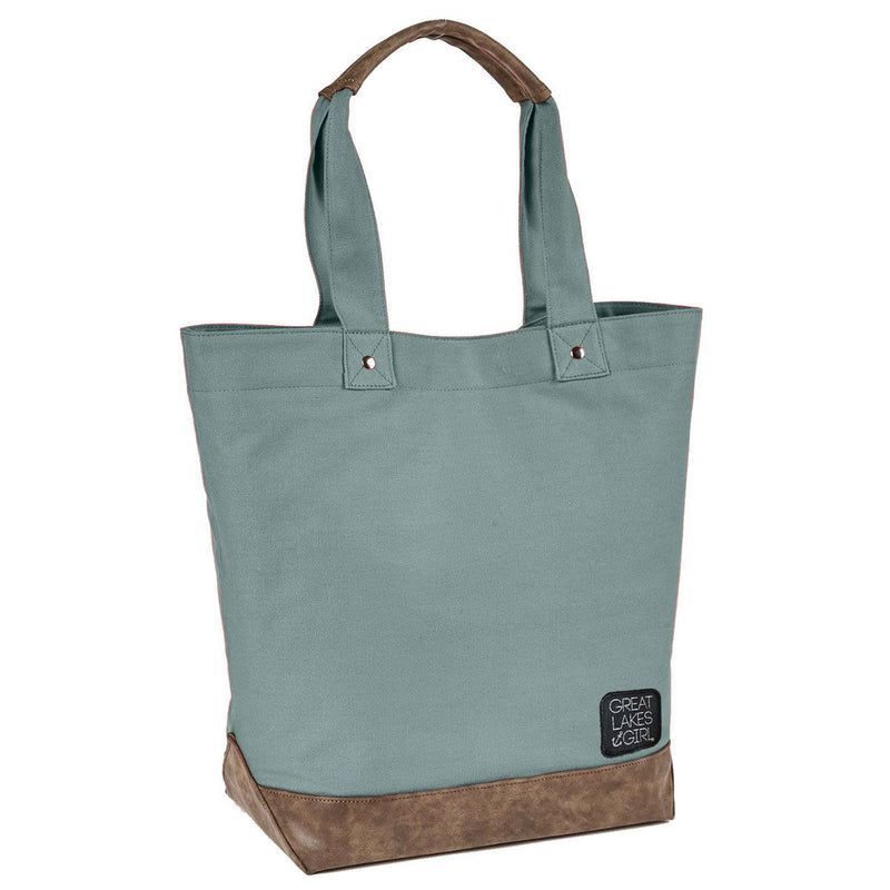 "Great Lakes Girl Patch"Canvas Tote Bag