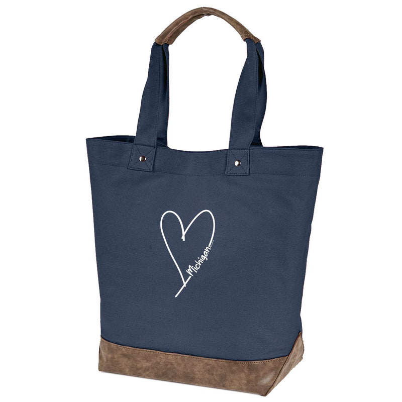 "Made With Love"Canvas Tote Bag