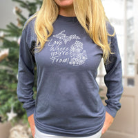 "Michigan Love Where You're From"Relaxed Fit Stonewashed Long Sleeve T-Shirt