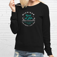 "Michigan Kind Of Life"Women's Pullover Crew