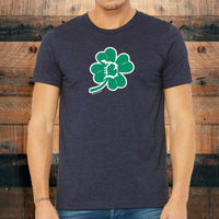 "4 Leaf Clover"(Michigan D) Men's Crew T-Shirt