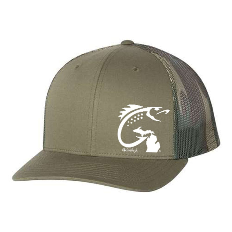 "Michigan Fish Hook"Trucker Hat