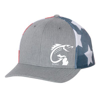 "Michigan Fish Hook"Trucker Hat