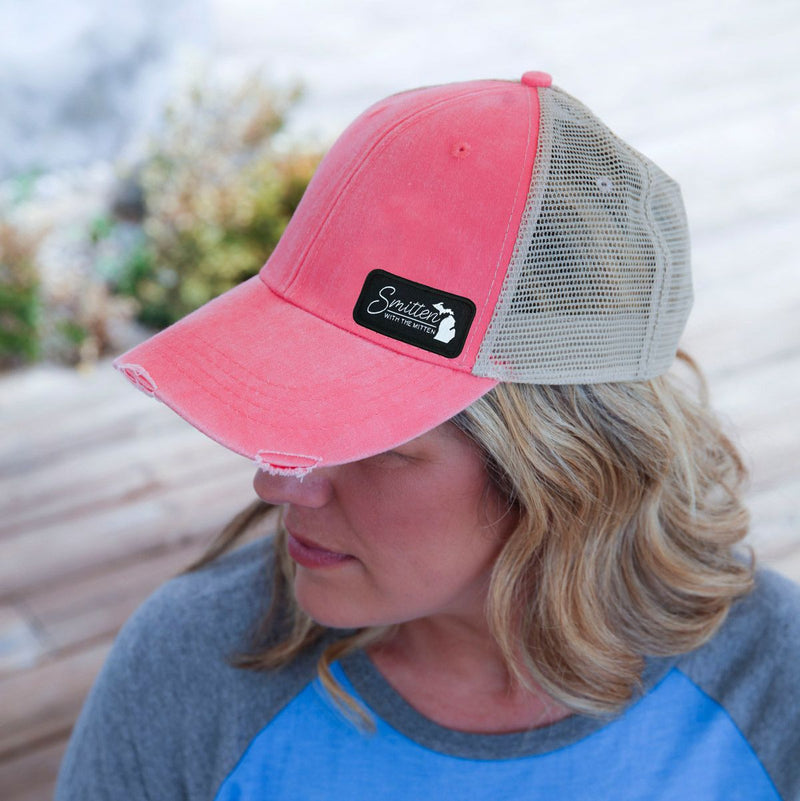 "Smitten With The Mitten"Distressed Comfort Hat