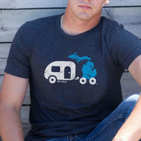 "Michigan Camper"Men's Crew T-Shirt