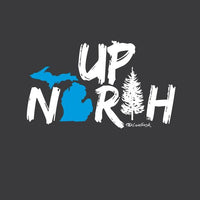 "Up North Michigan Woods"Men's Ultra Soft Pullover Crew