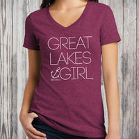 "Great Lakes Girl"Women's V-Neck