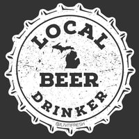 "Michigan Drink Local"Cork Flat Bill Hat