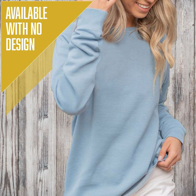 "Livn Simply"Women's Ultra Soft Wave Wash Crew Sweatshirt