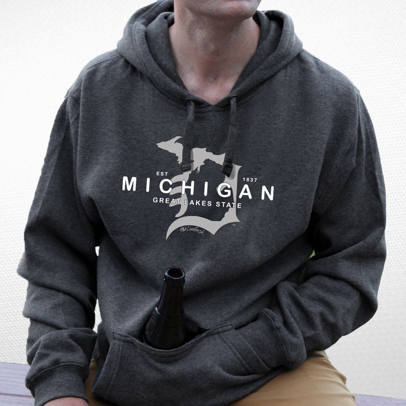 "Michigan D Established 1837"Men's Tailgate Hoodie