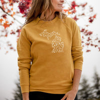 "Fall Wonder"Relaxed Fit Angel Fleece Pullover Crew