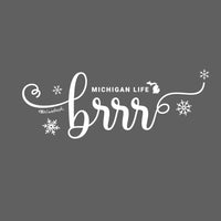 "Brrr... It's Cold In Michigan"Women's Fleece Funnel Neck Pullover Hoodie