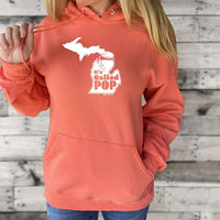 "Michigan Pop Bottle"Relaxed Fit Classic Unisex Hoodie