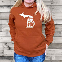 "Michigan Pop Bottle"Relaxed Fit Classic Unisex Hoodie