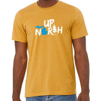 "Up North Michigan Woods"Men's Crew T-Shirt