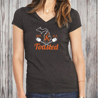 "Michigan Toasted"Women's V-Neck