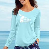 "Fresh Coast"Ladies Islander Sun Protection Long Sleeve Tee UPF #50