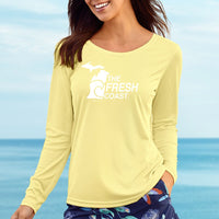 "Fresh Coast"Ladies Islander Sun Protection Long Sleeve Tee UPF #50