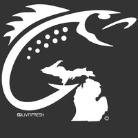 "Michigan Fish Hook"Trucker Hat