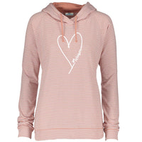 "Made With Love"Women's Striped Long Sleeve Fashion Hoodie