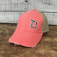 Michigan D Distressed Comfort Hat