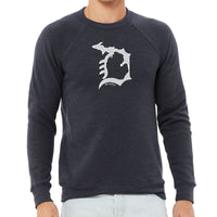 "Michigan D"Men's Ultra Soft Pullover Crew
