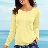 "Great Lakes Anchor"Ladies Islander Sun Protection Long Sleeve Tee UPF #50