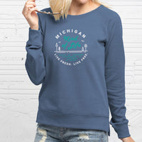 "Michigan Kind Of Life"Women's Pullover Crew