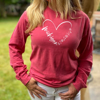 "Fall In Love With Michigan"Relaxed Fit Stonewashed Long Sleeve T-Shirt
