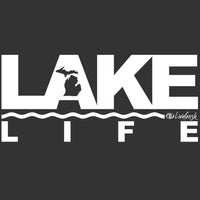 "Michigan Lake Life"Women's Fleece Funnel Neck Pullover Hoodie