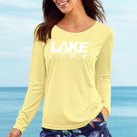 "Michigan Lake Life"Ladies Islander Sun Protection Long Sleeve Tee UPF #50