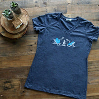 "Michigan Campfire"Women's V-Neck