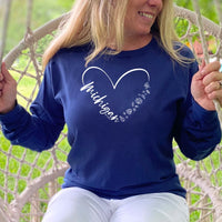 "Fall In Love With Michigan"Relaxed Fit Stonewashed Long Sleeve T-Shirt